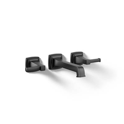 Kohler Riff Wall-mount bathroom sink faucet trim, 1.2 gpm - Matte Black