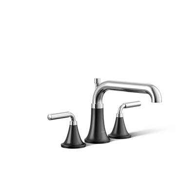 Kohler ToneE Deck-mount bath faucet trim with diverter - Polished Chrome With Matte Black