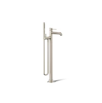 Kohler Occasion Floor-mount Bath Filler Trim with Handshower - Vibrant Brushed Nickel