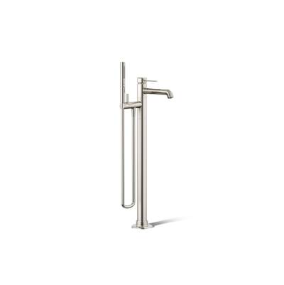 Kohler Occasion Floor-mount Bath Filler Trim with Handshower - Vibrant Polished Nickel