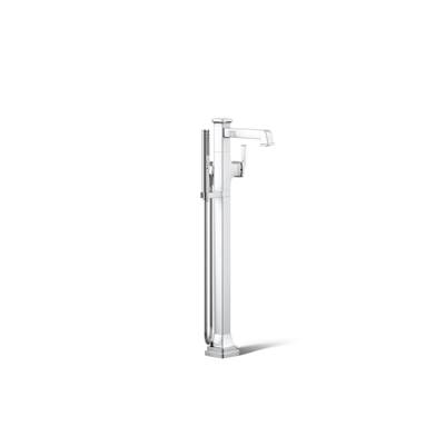 Kohler Riff Floor-mount bath filler trim with handshower - Polished Chrome