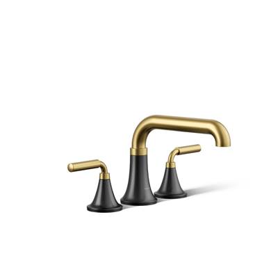 Kohler ToneE Deck-mount bath faucet trim - Matte Black With Brushed Moderne Brass