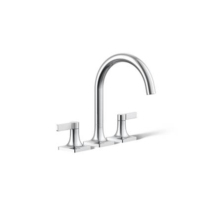 Kohler Venza Deck-mount bath faucet trim - Polished Chrome