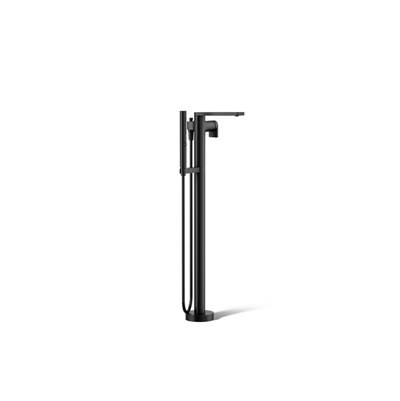 Composed Floor-mount bath filler trim with handshower