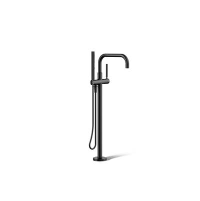 Kohler Purist Floor-mount Bath Filler Trim with Handshower - Matte Black