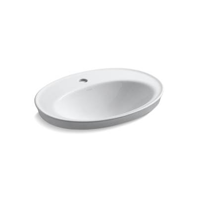 Kohler Serif 22-1/4'' oval drop-in bathroom sink - White