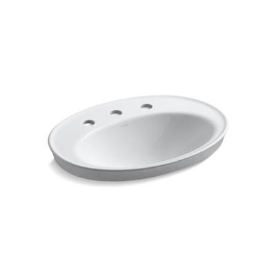 Kohler Serif 22-1/4'' oval drop-in bathroom sink - White