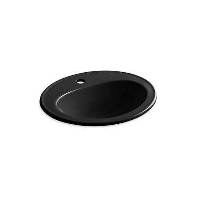 Kohler Pennington 20-1/4'' Oval Drop-in Bathroom Sink - - Black