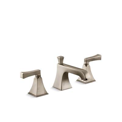 Kohler Memoirs Stately Widespread Bathroom Sink Faucet, 1.2 Gpm - Vibrant Brushed Bronze