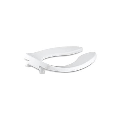 Kohler Lustrae Commercial Elongated Toilet Seat with Antimicrobial Agent and Check Hinge - White