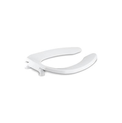 Kohler Lustrae Commercial Elongated Toilet Seat with Antimicrobial Agent and Check Hinge - White