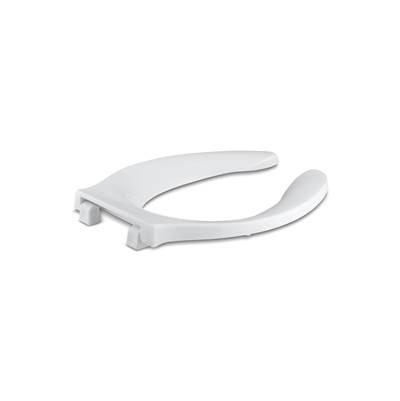 Kohler Stronghold Commercial elongated toilet seat with antimicrobial agent - White