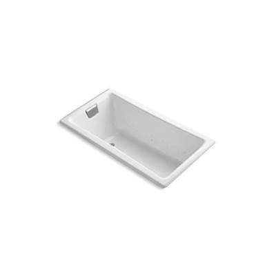 Kohler Tea-for-Two 60'' x 32'' drop-in Heated BubbleMassageE air bath - White