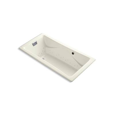 Kohler Tea-for-Two 71-3/4'' x 36'' drop-in Heated BubbleMassageE air bath - Biscuit