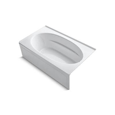 Kohler Windward 72'' x 42'' alcove bath, right drain - White