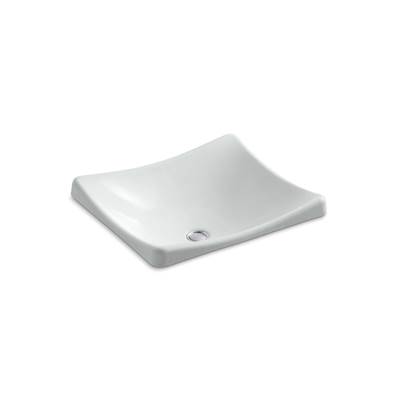DemiLav 18-1/4'' rectangular vessel bathroom sink, no overflow