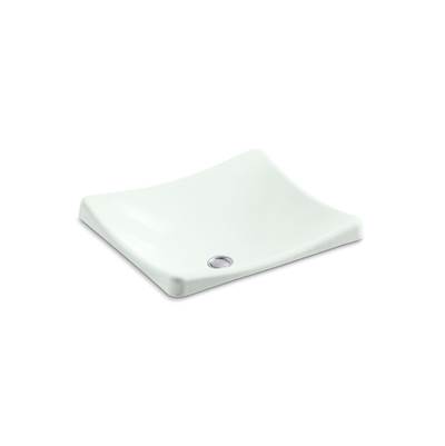 DemiLav 18-1/4'' rectangular vessel bathroom sink, no overflow
