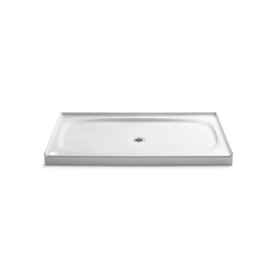 Kohler Salient 60'' x 36'' alcove shower base, center drain - White