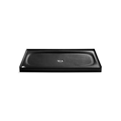Kohler Salient 60'' x 36'' alcove shower base, center drain - Black