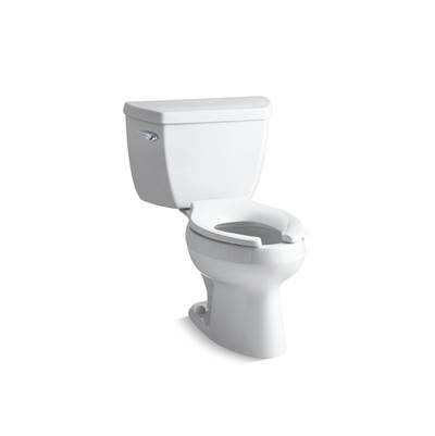 Kohler Wellworth Classic Two-piece elongated toilet, 1.6 gpf - White
