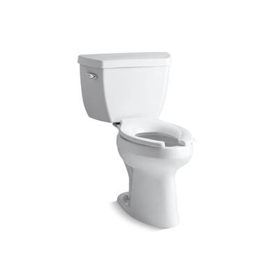 Highline Classic Two-piece elongated toilet with concealed trapway, 1.6 gpf - White