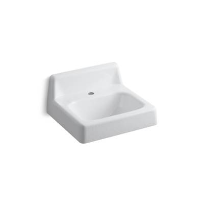 Kohler HudsonE 19'' rectangular wall-mount bathroom sink - White