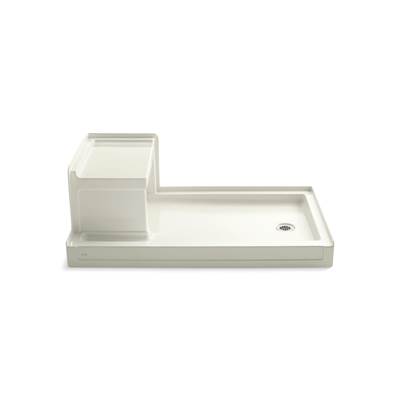 Kohler Tresham 60'' x 36'' alcove shower base, right drain - Biscuit