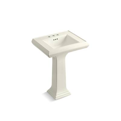 Kohler Memoirs Classic 24-1/4'' Rectangular Pedestal Bathroom Sink - Biscuit