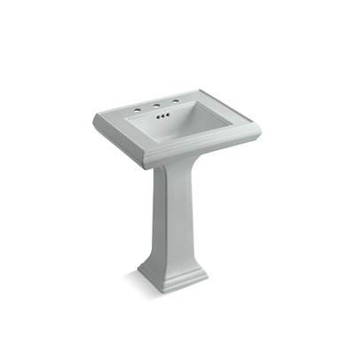 Kohler Memoirs Classic 24-1/4'' Rectangular Pedestal Bathroom Sink - Ice Grey