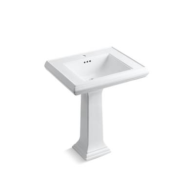 Kohler Memoirs Classic 27-1/4'' Rectangular Pedestal Bathroom Sink - White