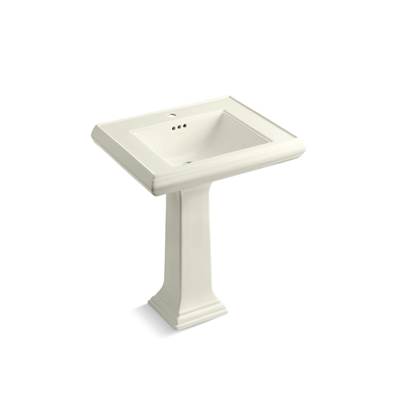 Kohler Memoirs Classic 27-1/4'' Rectangular Pedestal Bathroom Sink - Biscuit