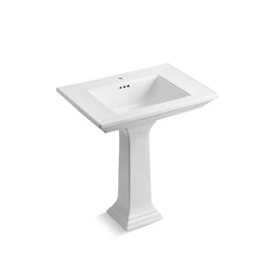 Kohler Memoirs Stately 30-3/4'' Rectangular Pedestal Bathroom Sink - White