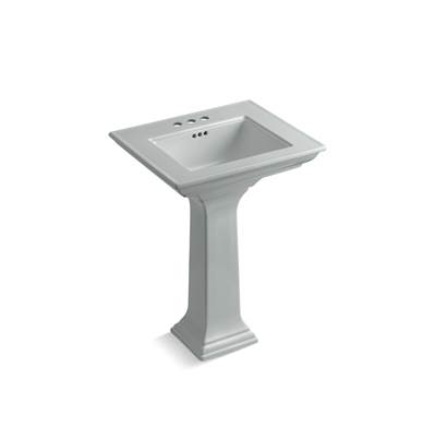 Kohler Memoirs Stately 25'' Rectangular Pedestal Bathroom Sink - Ice Grey