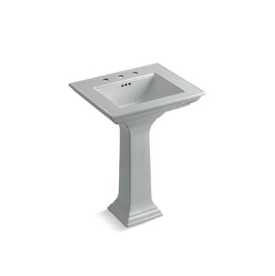 Kohler Memoirs Stately 25'' Rectangular Pedestal Bathroom Sink - Ice Grey