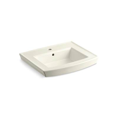 Archer 24'' rectangular pedestal bathroom sink