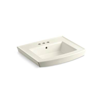 Archer 24'' rectangular pedestal bathroom sink