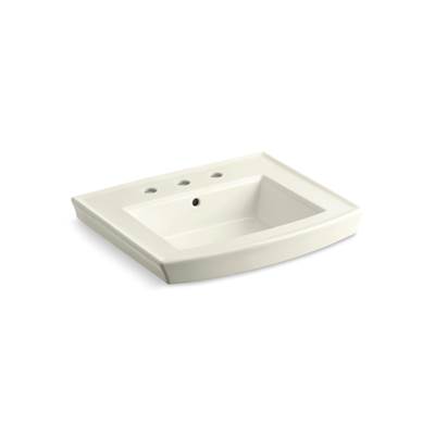 Archer 24'' rectangular pedestal bathroom sink