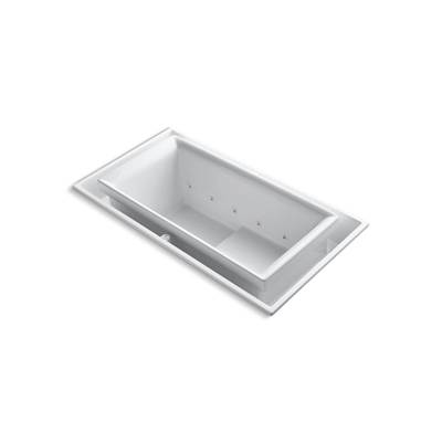 Kohler sok 63'' x 31-1/2'' drop-in Effervescence bath with left-hand drain - White