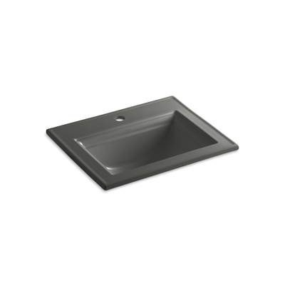 Kohler Memoirs Stately 22-3/4'' Rectangular Drop-in Bathroom Sink - Thunder Grey