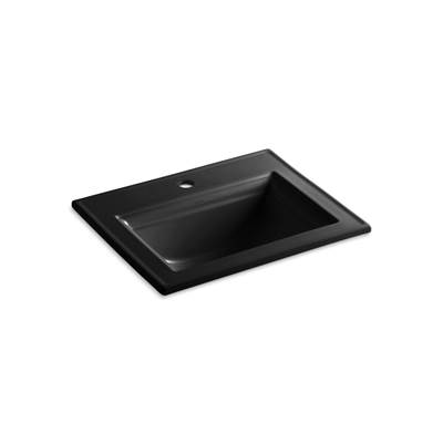 Kohler Memoirs Stately 22-3/4'' Rectangular Drop-in Bathroom Sink - Black