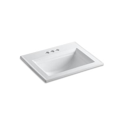 Kohler Memoirs Stately 22-3/4'' Rectangular Drop-in Bathroom Sink - White