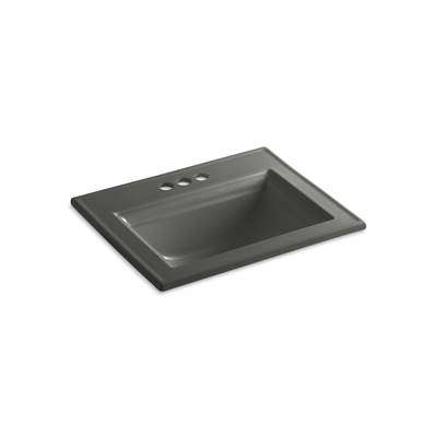 Kohler Memoirs Stately 22-3/4'' Rectangular Drop-in Bathroom Sink - Thunder Grey