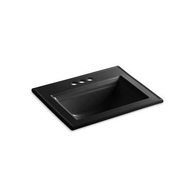 Kohler Memoirs Stately 22-3/4'' Rectangular Drop-in Bathroom Sink - Black