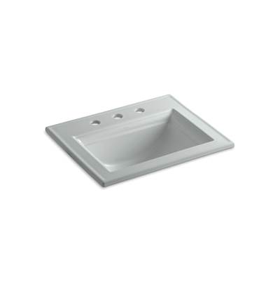 Kohler Memoirs Stately 22-3/4'' Rectangular Drop-in Bathroom Sink - Ice Grey