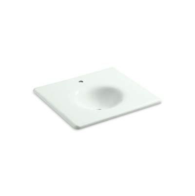 Kohler Iron/impressions 25'' Enameled Cast Iron Vanity Top with Integrated Round Sink - Sea Salt