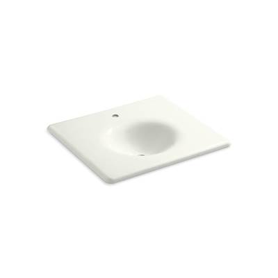 Kohler Iron/impressions 25'' Enameled Cast Iron Vanity Top with Integrated Round Sink - Dune