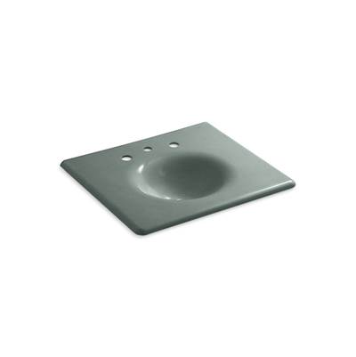 Kohler Iron/impressions 25'' Enameled Cast Iron Vanity Top with Integrated Round Sink - Basalt