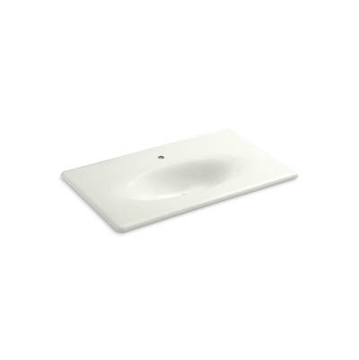 Kohler Iron/impressions 37'' Enameled Cast Iron Vanity Top with Integrated Oval Sink - Dune