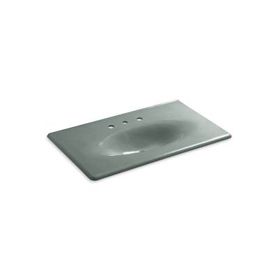 Kohler Iron/impressions 37'' Enameled Cast Iron Vanity Top with Integrated Oval Sink - Basalt
