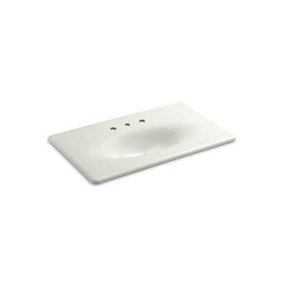 Kohler Iron/impressions 37'' Enameled Cast Iron Vanity Top with Integrated Oval Sink - Dune